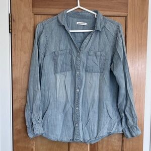 Neuflora Eugene Button Down, Striped Blue, Large